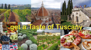 Montage of images of Tuscany