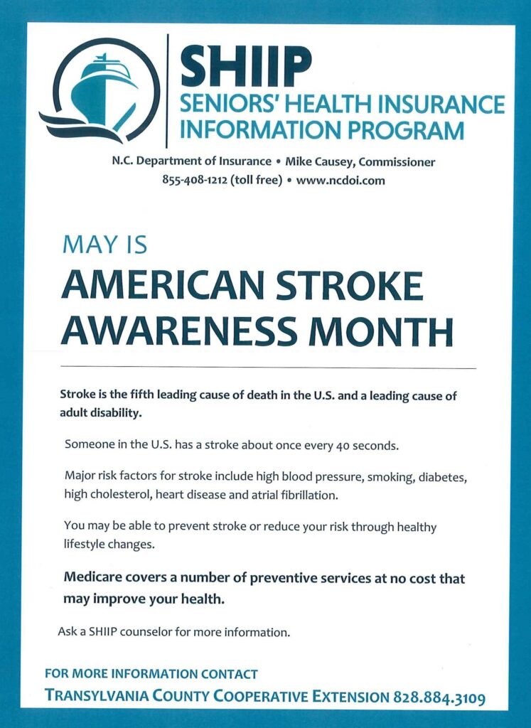 SHIIP Stroke Awareness Poster