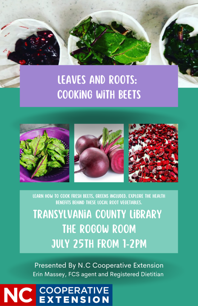 Flyer with beet pictures