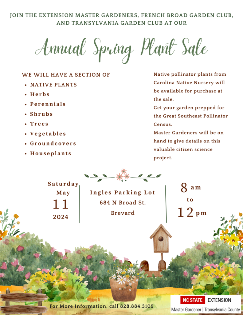 Spring Plant Sale Flyer 2024 